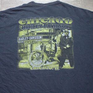 Harley Davidson Mens Shirt 3XL Al Capone Chicago IL Faded 2015 Biker Built